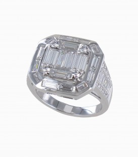 Bague Triple Diamants