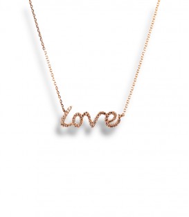 Collier LOVE Or Rose