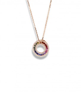 Collier Arc en Ciel Saphirs