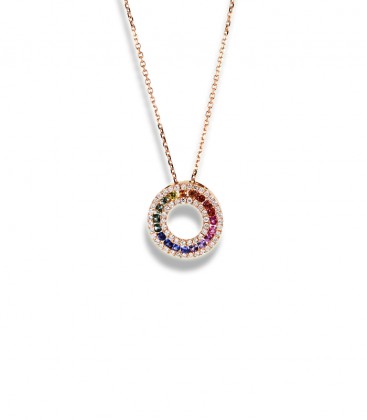 Collier Arc en Ciel Saphirs